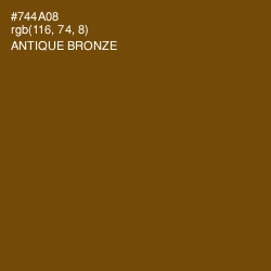 #744A08 - Antique Bronze Color Image